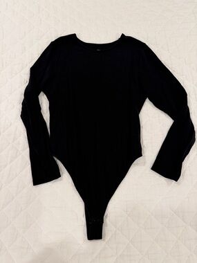 Old Navy Navy Blue Long Sleeve Bodysuit
